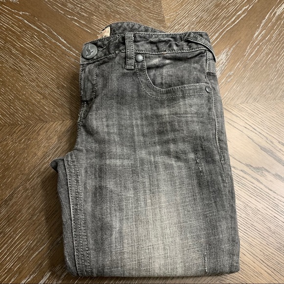 Free People dark gray straight leg denim jeans - Picture 5 of 14